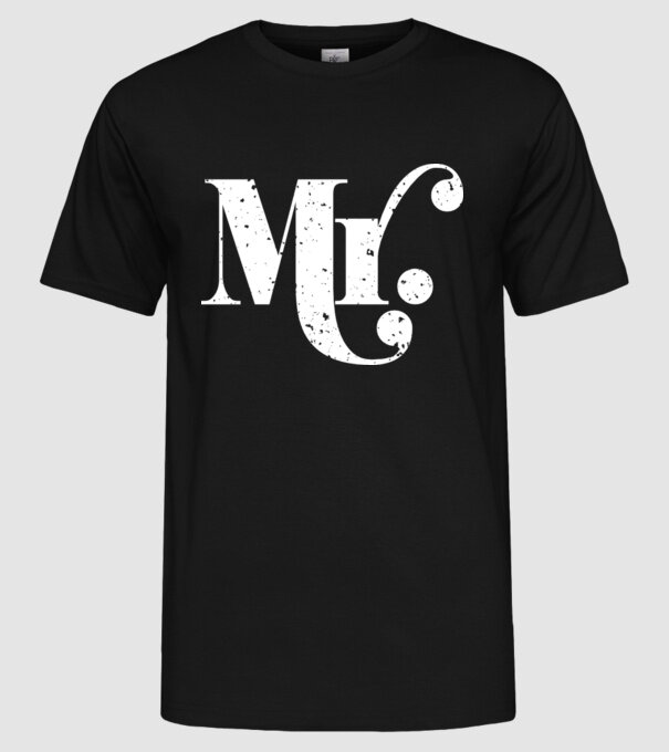 Mr 2 model negru pe tricou