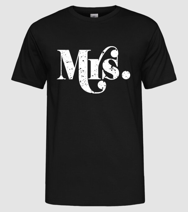 Mrs 2 model negru pe tricou