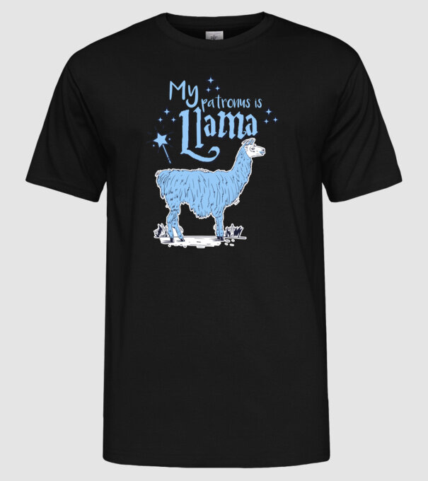My patronus is Llama model negru pe tricou