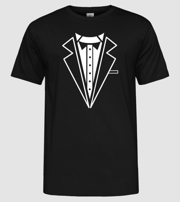 Costum 2 model negru pe tricou