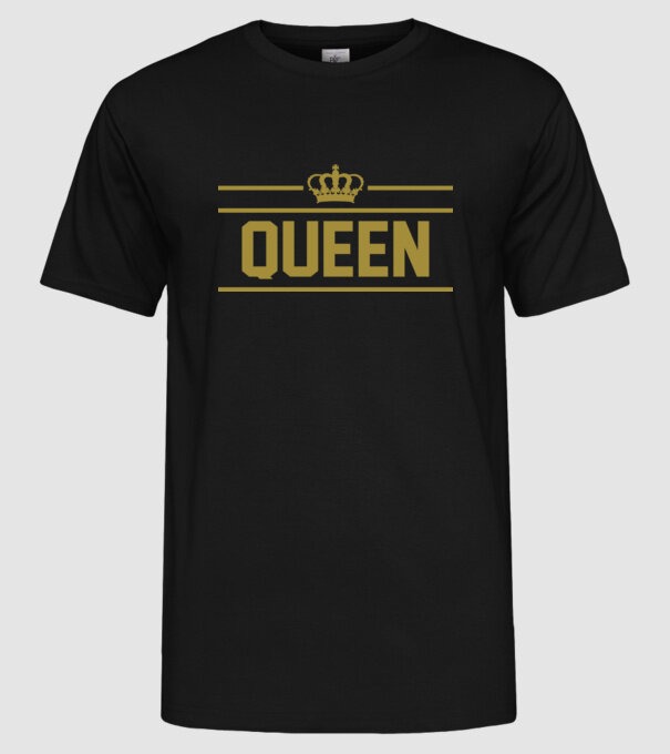 Queen model negru pe tricou