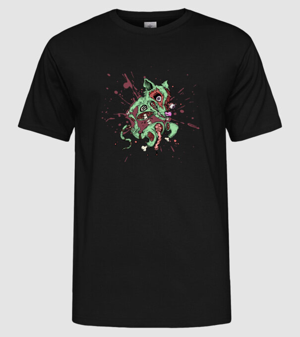 Rat - Snapsleek own model negru pe tricou