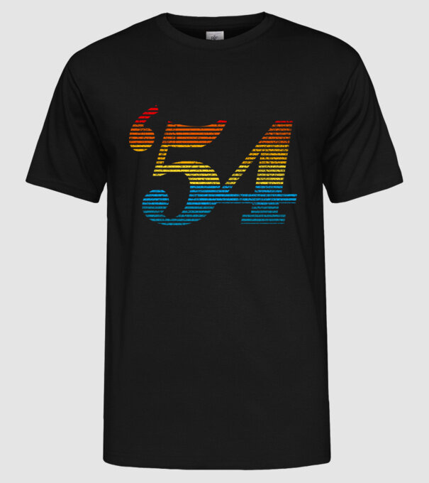 Retro Birthday 1954 model negru pe tricou
