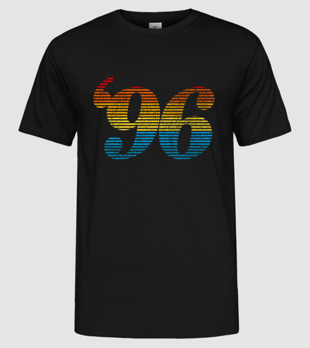 Retro Birthday 1996 model negru pe tricou