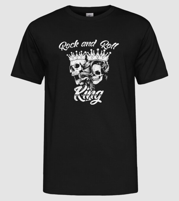 RNR KING model negru pe tricou