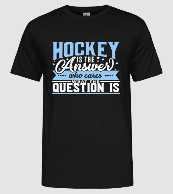 Sport is the answer HOCHEIST model negru pe tricou