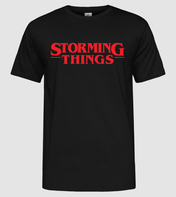 storming things - area 51 model negru pe tricou