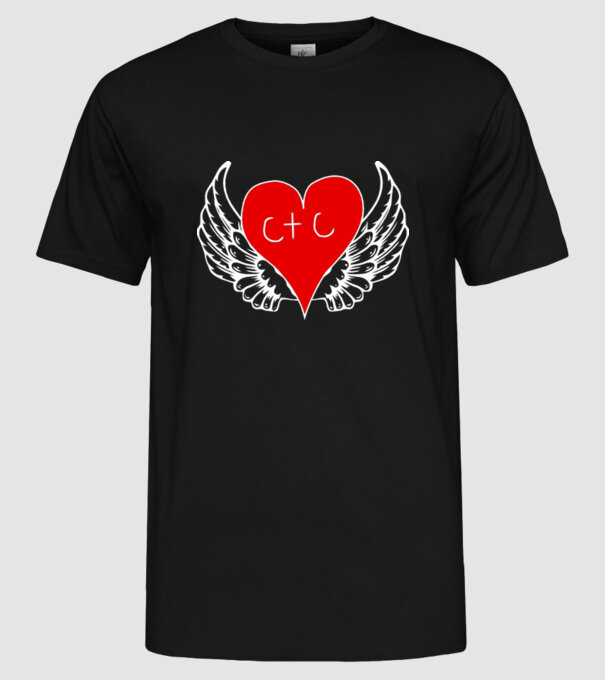 Dragoste model negru pe tricou