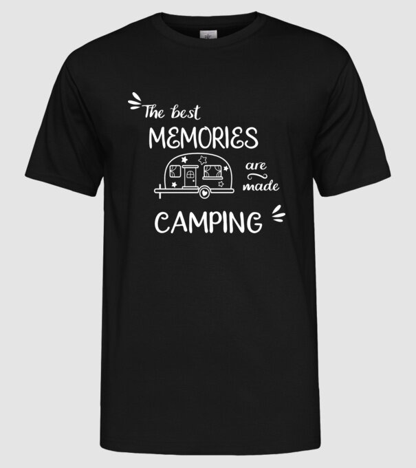 The best memories model negru pe tricou