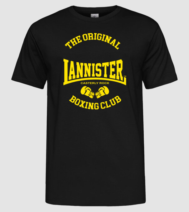 The Original Lannister model negru pe tricou