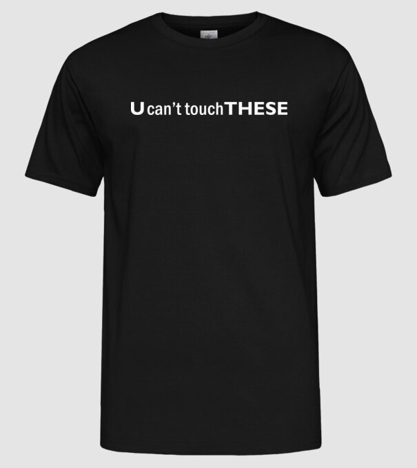 touch model negru pe tricou
