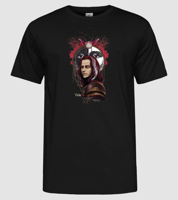Valar Morghulis model negru pe tricou