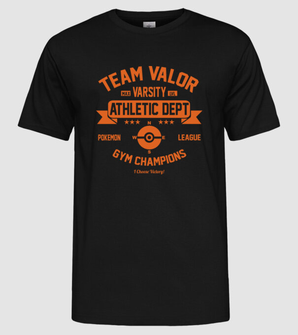 Valor champions model negru pe tricou