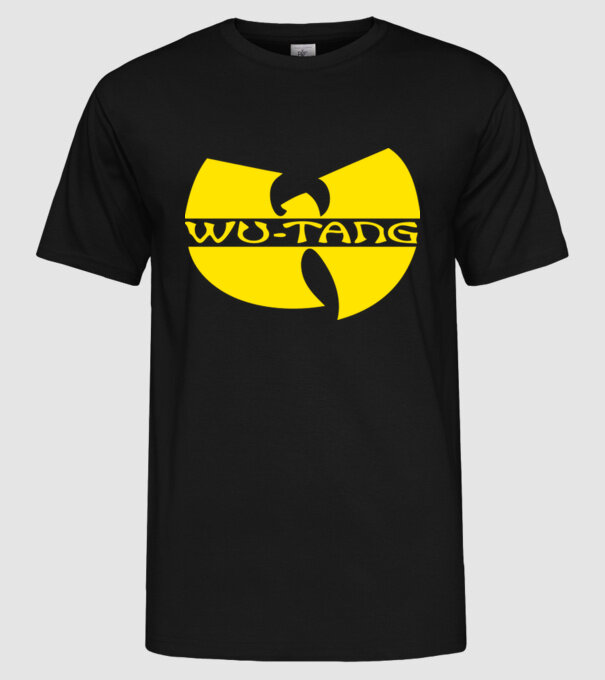 wu tang logo model negru pe tricou
