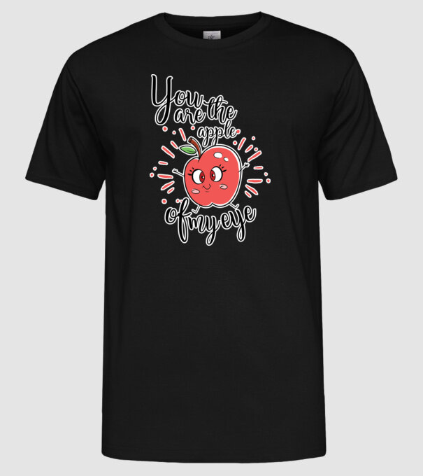 You drive me bananas you are the apple of my eye model negru pe tricou
