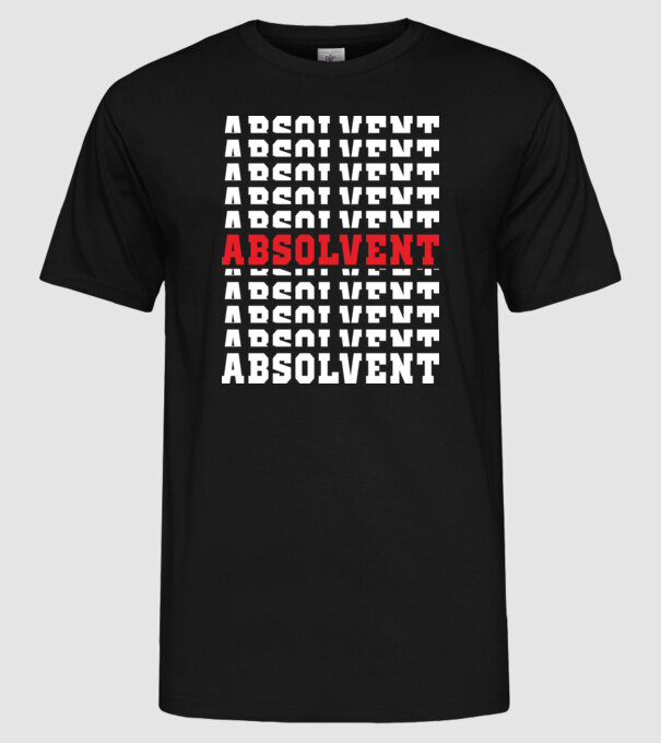 absolvent 2022 model negru pe tricou