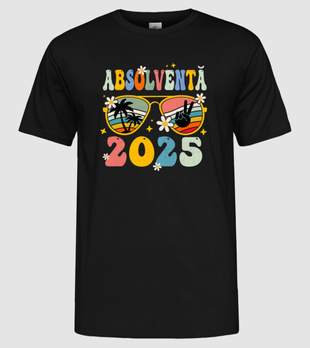 Absolventă 2025 model negru pe tricou