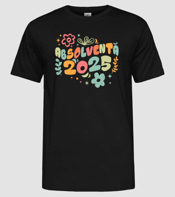 Absolventă 2025 model negru pe tricou