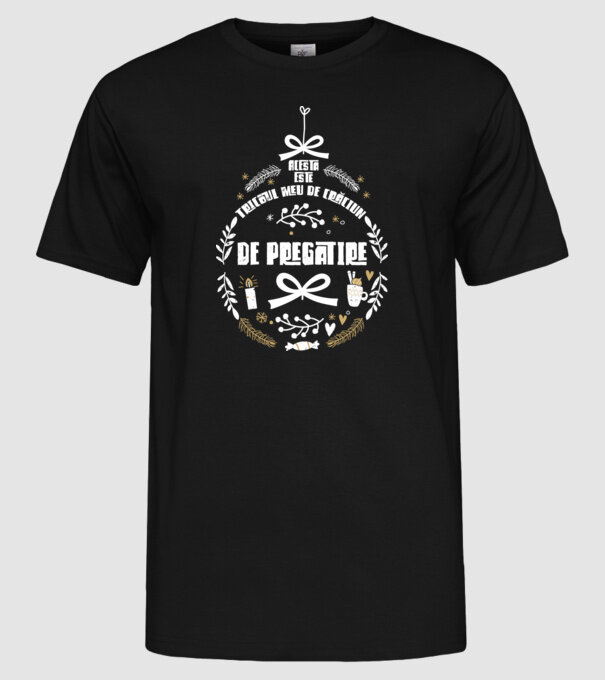 acesta este tricoul meu de Crăciun_de pregătire model negru pe tricou