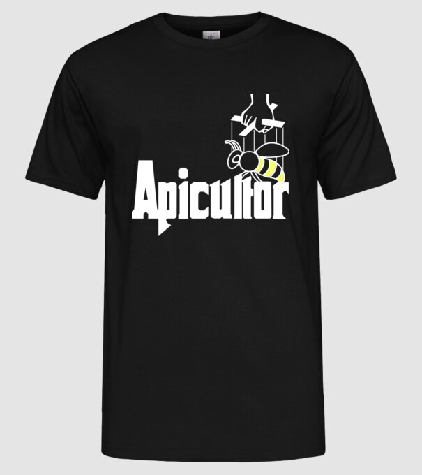 apicultor model negru pe tricou