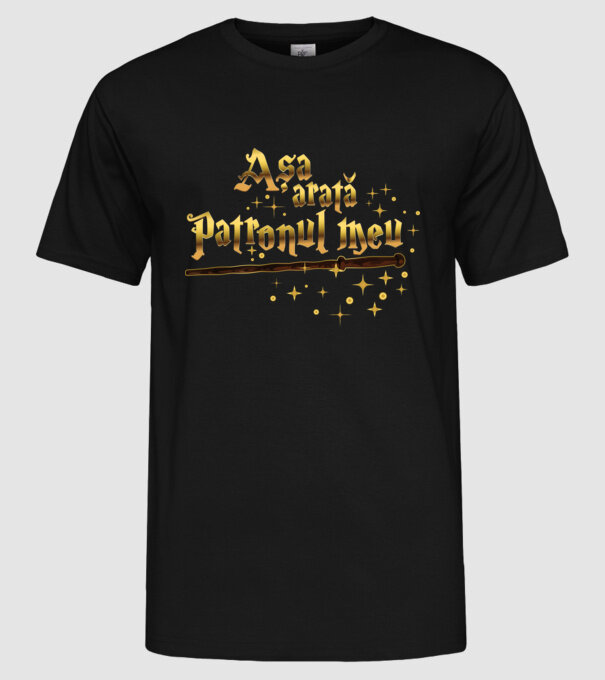 Așa arată patronul meu model negru pe tricou