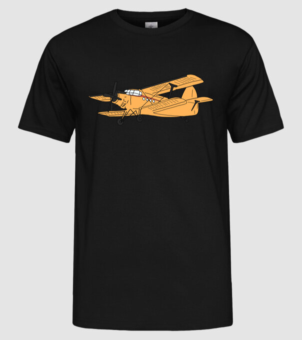 Avioane model negru pe tricou
