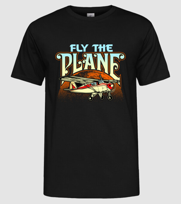 Avioane model negru pe tricou