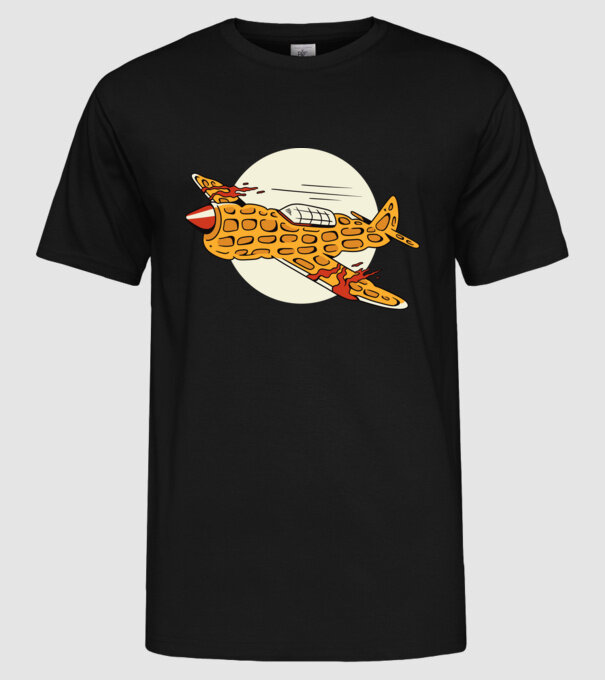 Avioane model negru pe tricou