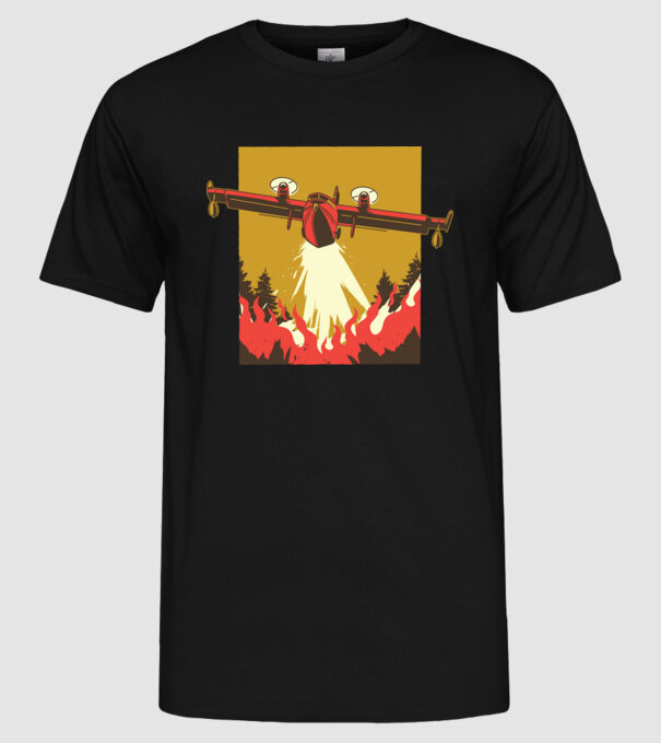 Avioane model negru pe tricou
