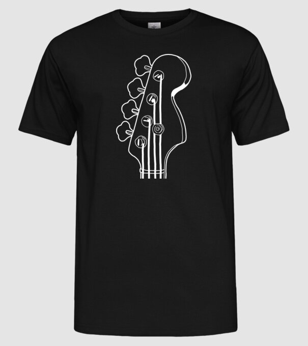 bass model negru pe tricou