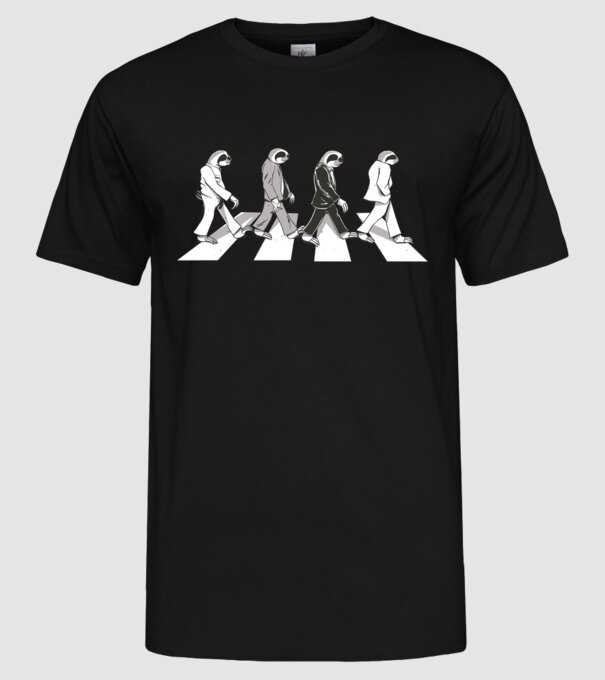 Beatles model negru pe tricou