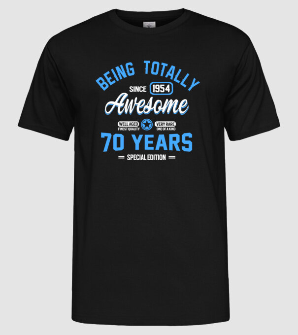 Being totally awesome 70 model negru pe tricou