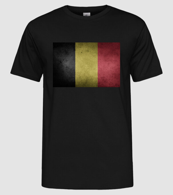 BELGIUM model negru pe tricou
