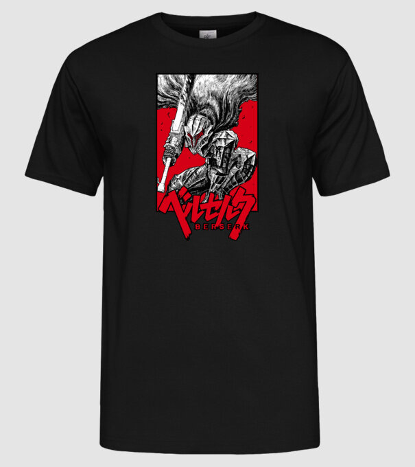 Berserk Guts model negru pe tricou