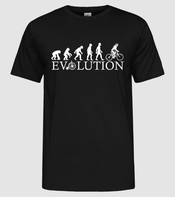 Bike evo model negru pe tricou