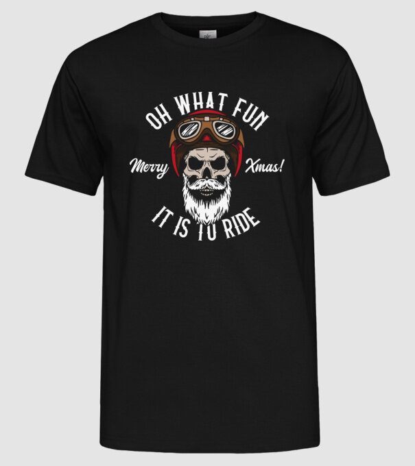 Biker Skull model negru pe tricou