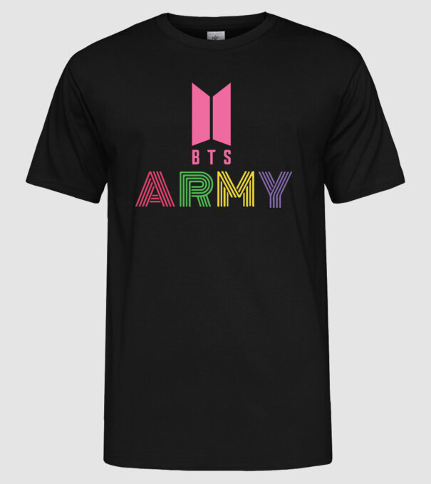 BTS ARMY model negru pe tricou