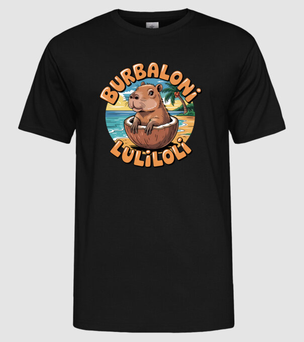 Burbaloni Luliloli model negru pe tricou