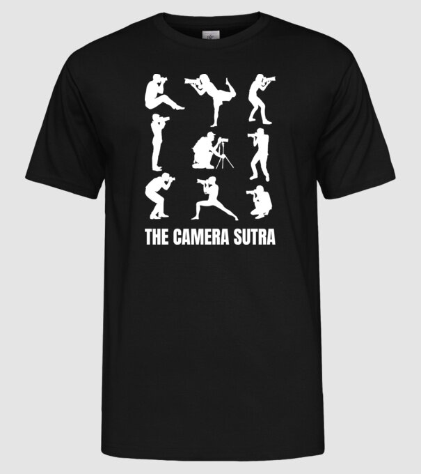 Camera sutra model negru pe tricou