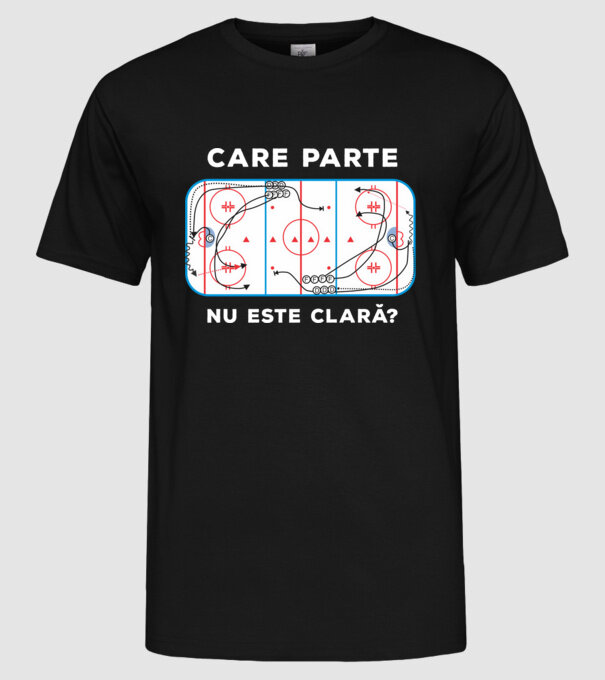 Care parte nu este clară? model negru pe tricou