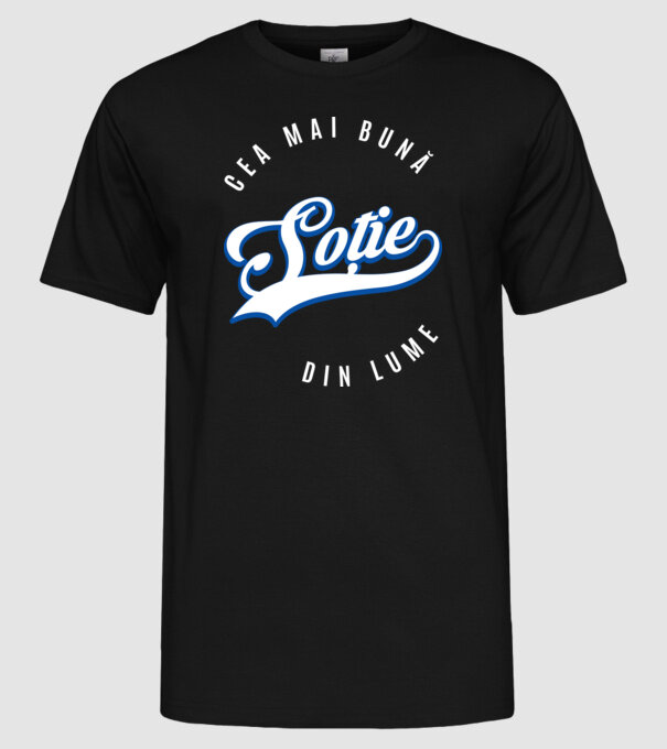 Cea mai bună SOȚIE din lume model negru pe tricou
