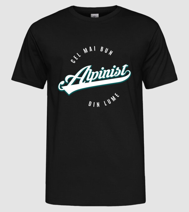 Cel mai bun alpinist din lume model negru pe tricou