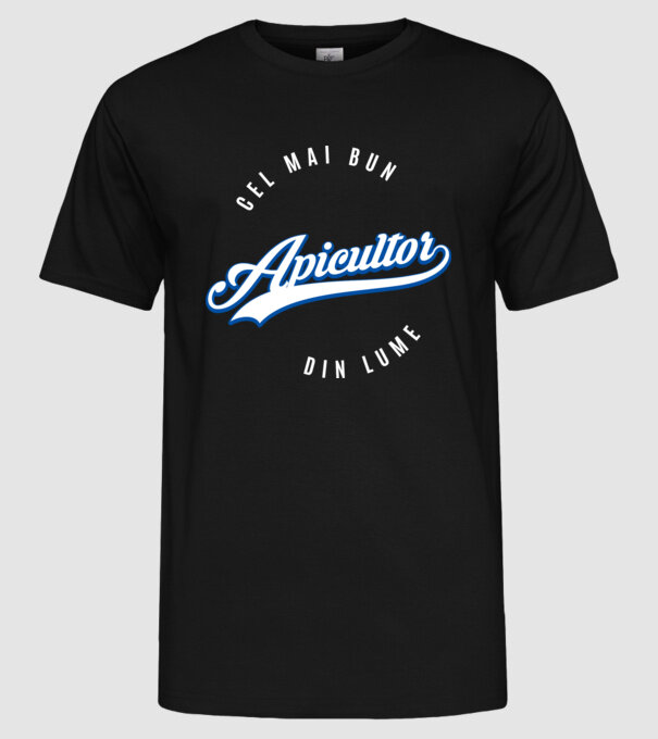 Cel mai bun APICULTOR din lume model negru pe tricou