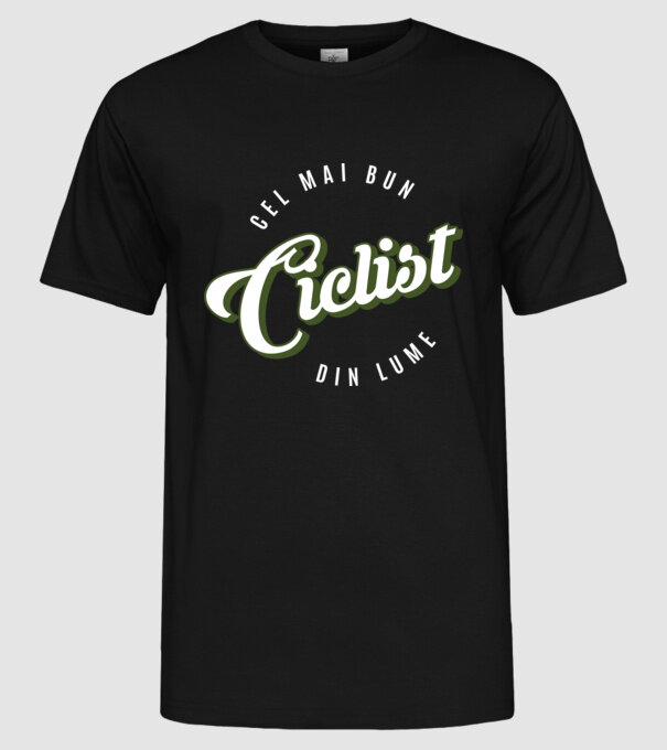 Cel mai bun Ciclist din lume model negru pe tricou