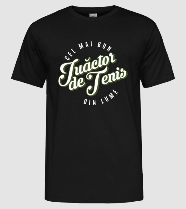 Cel mai bun Juăctor de tenis din lume model negru pe tricou