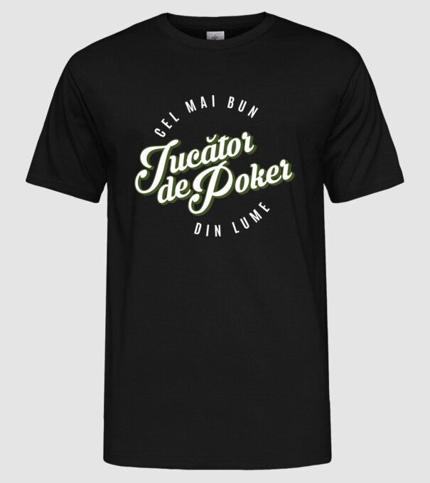 Cel mai bun Jucător de poker din lume model negru pe tricou
