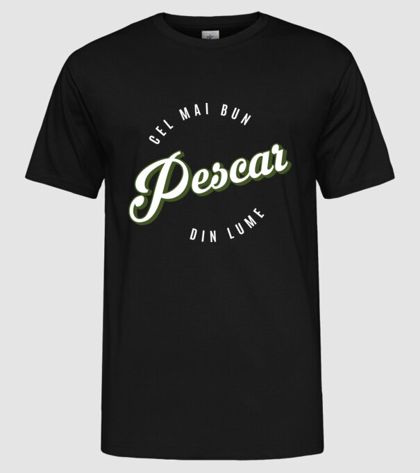 Cel mai bun Pescar din lume model negru pe tricou