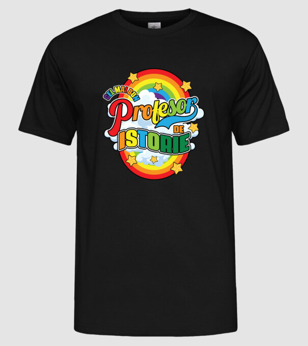 Cel mai bun profesor de istorie model negru pe tricou