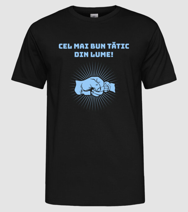 cel mai bun Tătic din lume model negru pe tricou