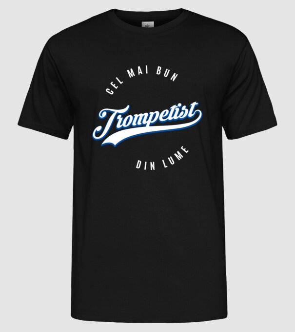 Cel mai bun trompetist din lume model negru pe tricou
